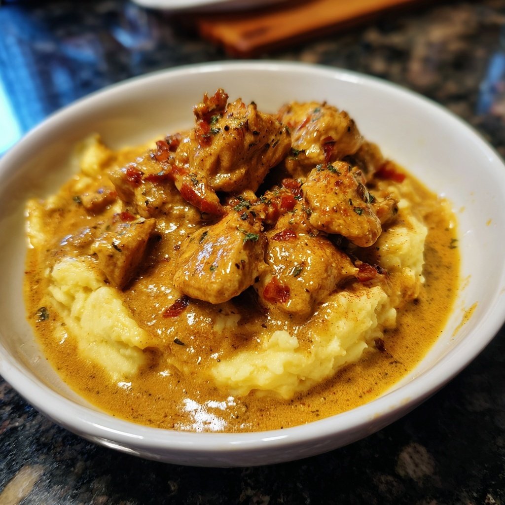 Hausmannskost Cremiges Hähnchen mit Kartoffelpüree