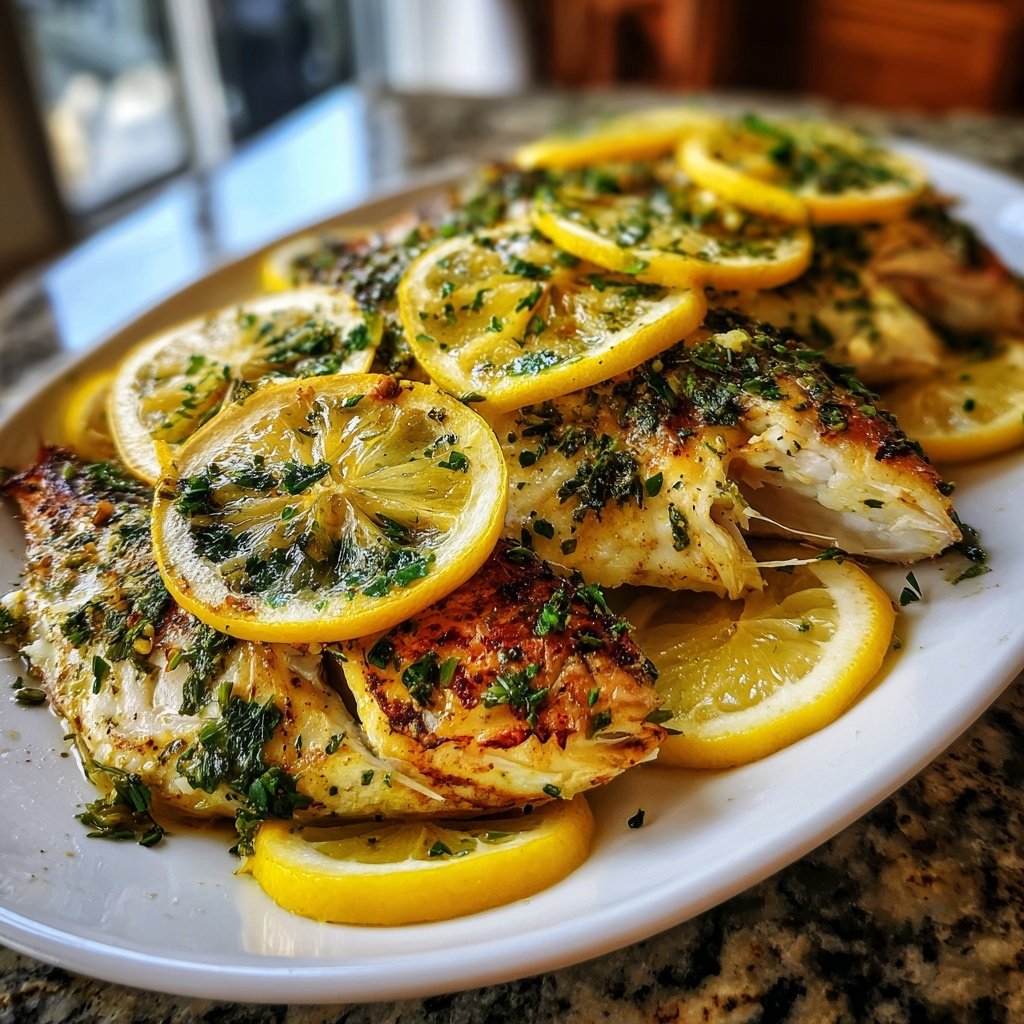 Gesund & Leicht Zitronen-Gegrillter Fisch