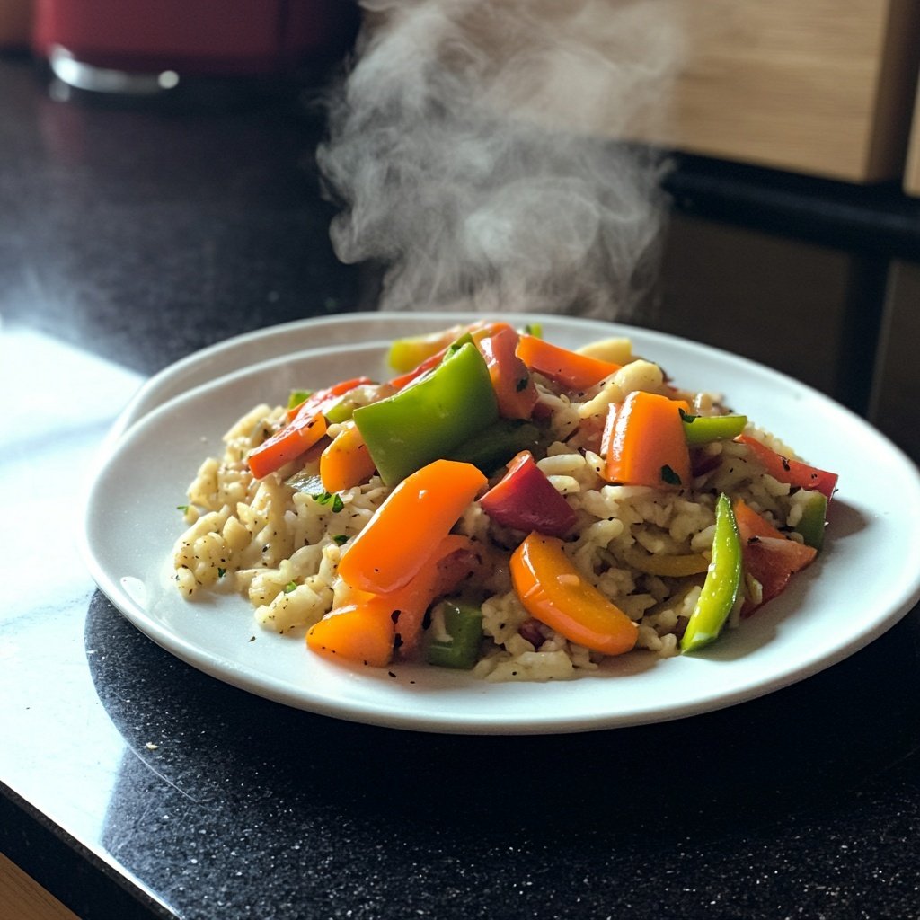 Gemüsepfanne mit Ingwer