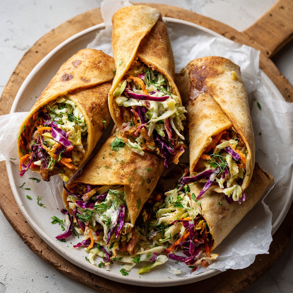 Wraps mit Krautsalat