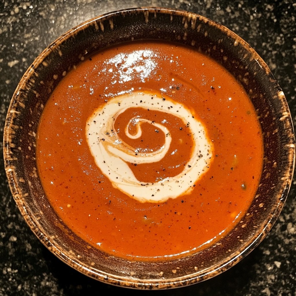 Tomatensuppe mit Sahne