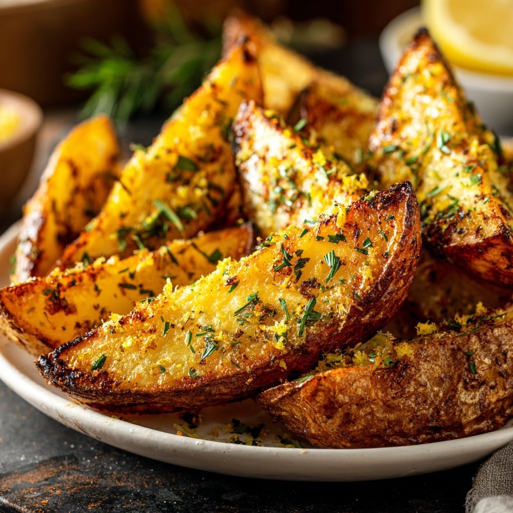Ofenkartoffeln mit Zitronenschale