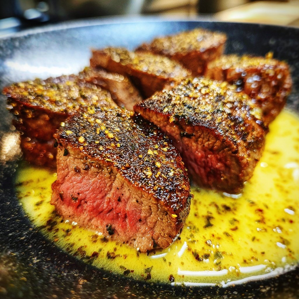 Kalbsmedaillons mit Zitronen-Parmesan-Sauce