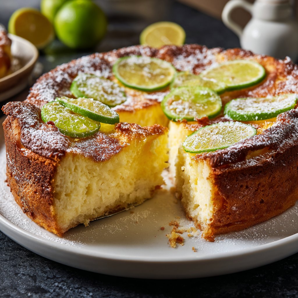 Käsekuchen mit Quark und Limette