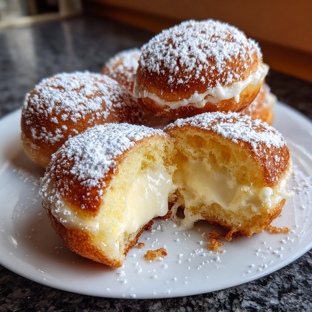 Quarkbällchen mit Vanille
