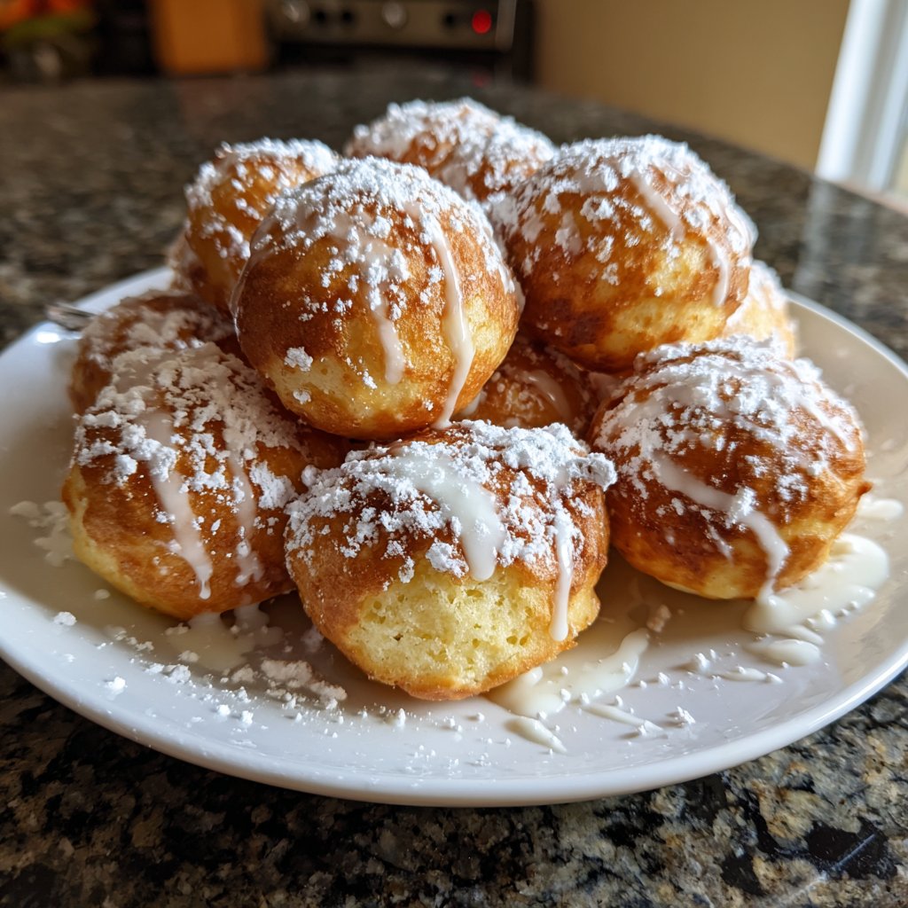 Quarkbällchen klein und rund