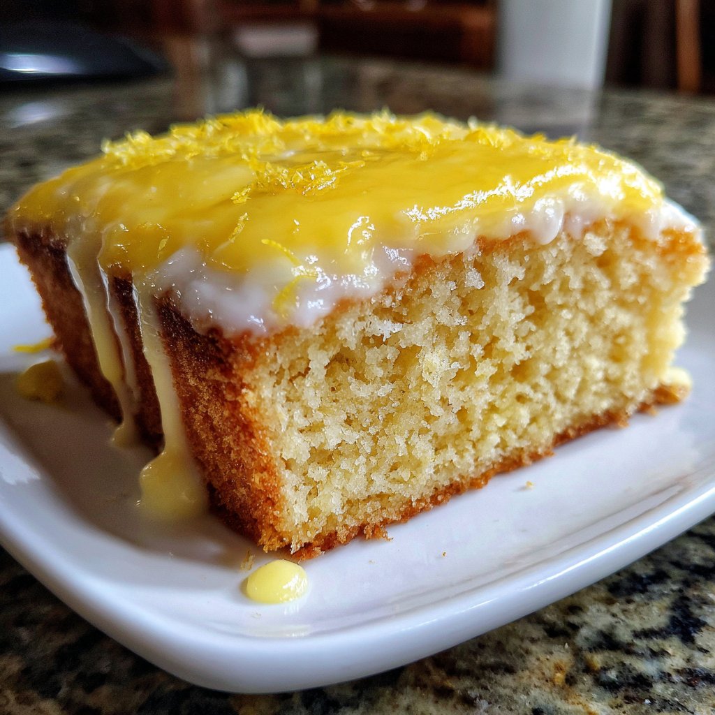 Zitronenkuchen mit Joghurtfüllung