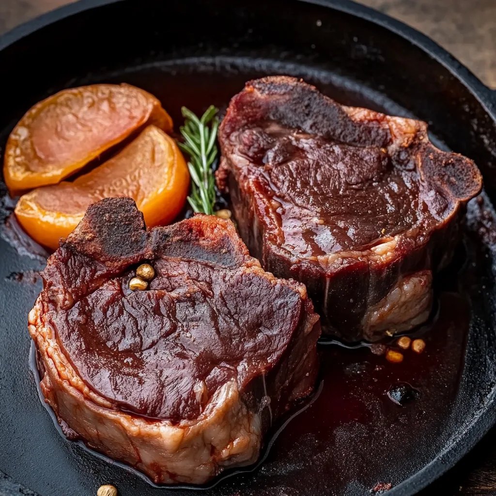 Geschmorte Beinscheibe vom Rind