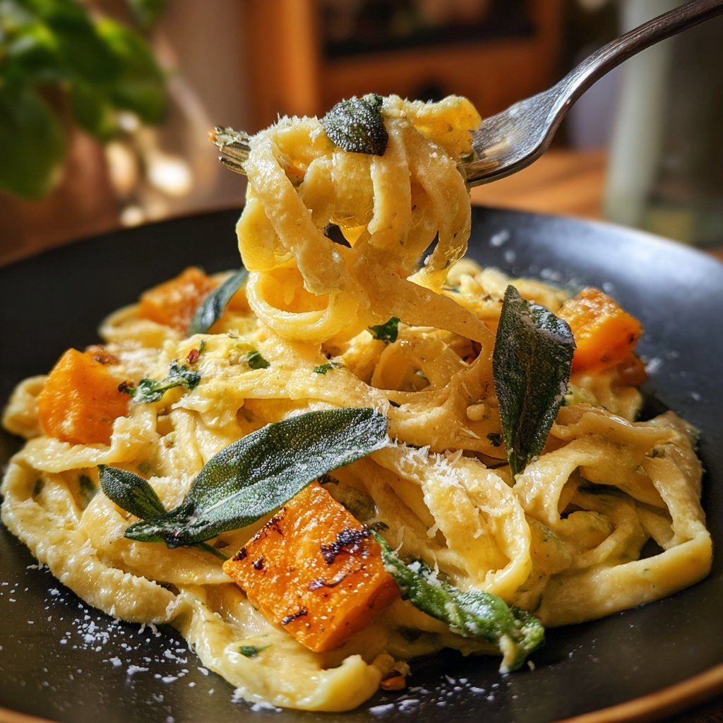 Pasta mit Kürbis und Salbei