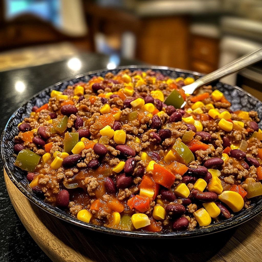 Chili sin Carne mit Mais