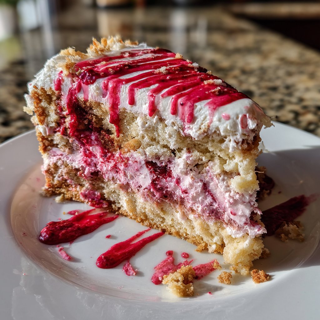 Geburtstagskuchen mit Beerencreme