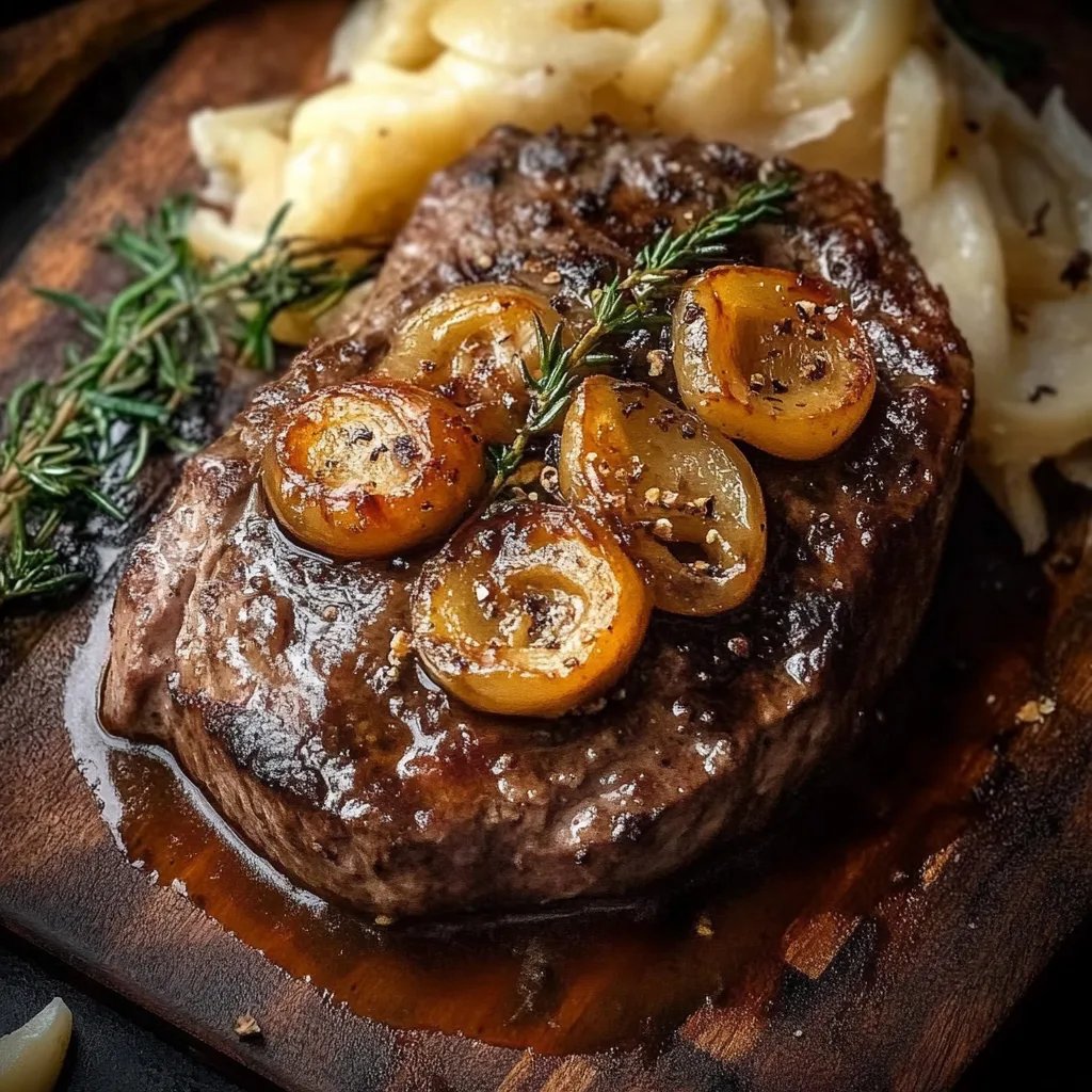 Deftiger Schmorbraten mit Zwiebeln